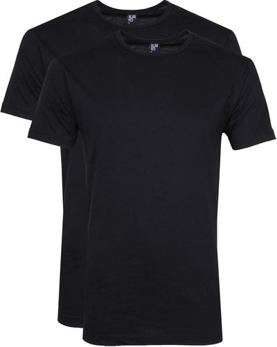 Alan Red T-shirt T-Shirt Derby Col Rond Marine (Lot de 2) - Bleu