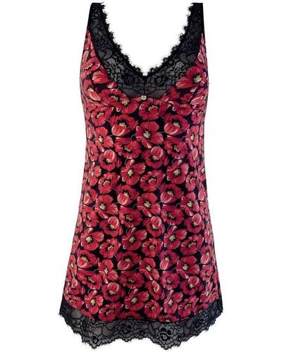 Morgan Pyjamas / Chemises de nuit Nuisette noir Flavie - Rouge