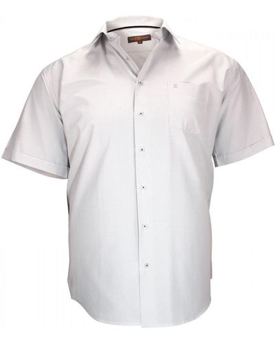 Doublissimo Chemise chemisette a rayure lewis blanc