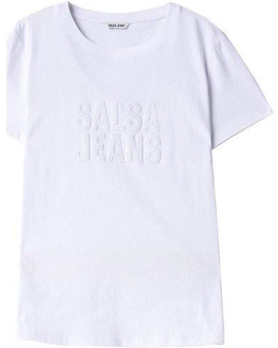 Salsa Jeans T-shirt Embroidered logo t-shirt - Blanc