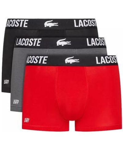 Lacoste Boxers PACK 3 BOXERS - Rouge