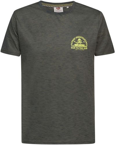 Petrol Industries T-shirt T-shirt imprimé dos - Gris