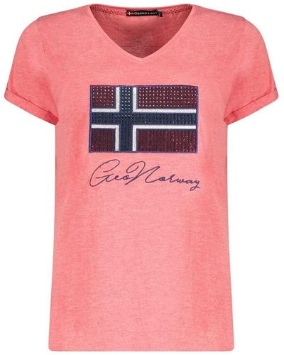 GEOGRAPHICAL NORWAY T-shirt JOISETTE - Rose