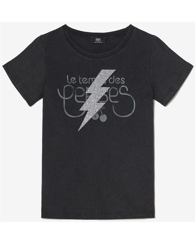 Le Temps Des Cerises T-shirt T-shirt tonito noir imprimé