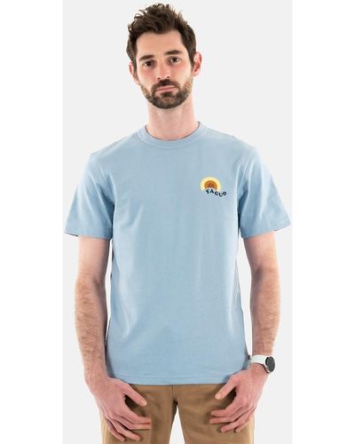Faguo T-shirt s24ts0116 - Bleu