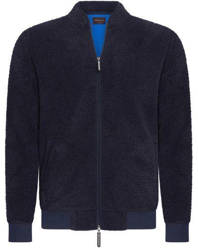 Cappuccino Italia Sweat-shirt Sherpa Fleece Vest - Bleu