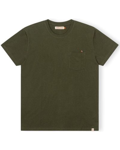 Revolution T-shirt T-Shirt Regular 1341 BOR - Army - Vert