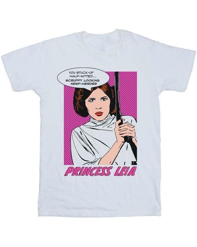 Disney T-shirt A New Hope Princess Leia Pop Art - Rose