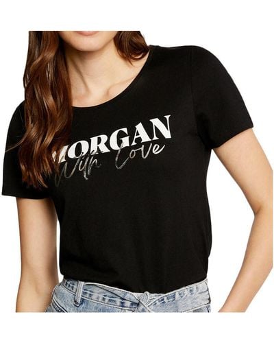 Morgan T-shirt 241-DUNE - Noir
