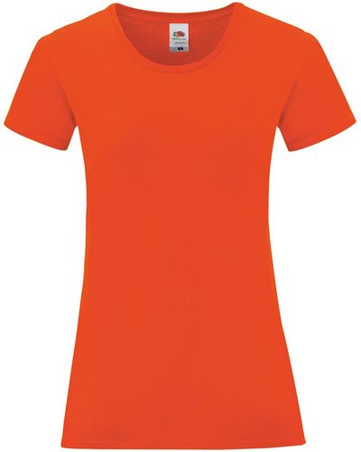 Fruit Of The Loom T-shirt Iconic - Orange