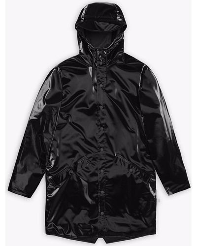 Rains Parka Imperméable Jacket 12020 noir brillant-047068