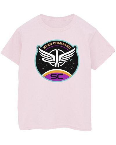 Disney T-shirt Lightyear Star Command Circle - Rose