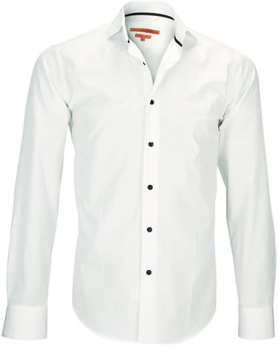 Andrew Mc Allister Chemise chemise col italien harry blanc - Neutre