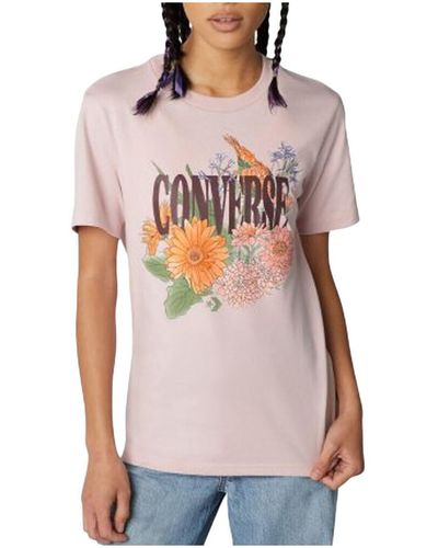 Converse T-shirt 10023730-A03 - Rose