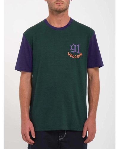 Volcom T-shirt Camiseta Nando Von Arb Color Block - Ponderosa Pine - Vert