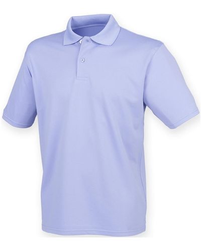 Henbury T-shirt HB475 - Bleu