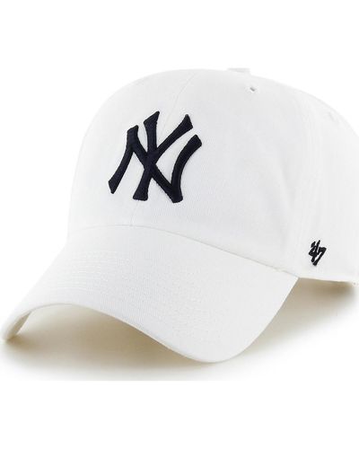 '47 Casquette 47 CAP MLB NEW YORK YANKEES CLEAN UP WHITE - Blanc