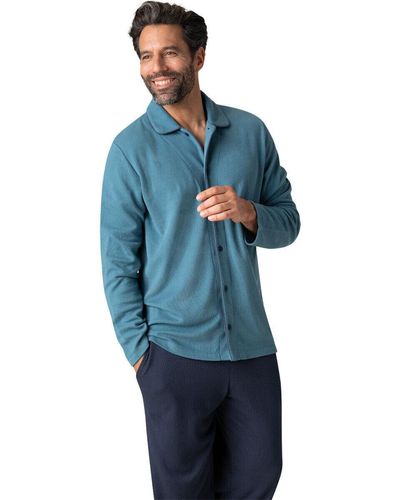 EMINENCE Pyjamas / Chemises de nuit Pyjama long ouvert Coton Modal - Bleu