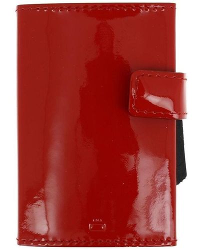 Ögon Designs Portefeuille Porte carte Cascade Wallet luxe SNAP - Rouge