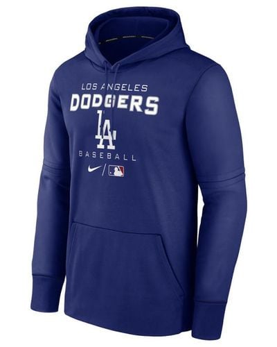 Nike Sweat à capuche MLB Los Angeles Dodgers Therma Bleu