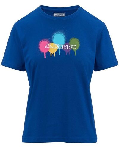 Kappa T-shirt T-shirt Logo Fualla - Bleu