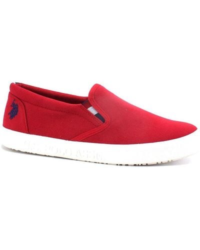 U.S. POLO ASSN. Chaussures U.S. POLO ASSN. Mocassino Slip On Canvas Rosso - Rouge