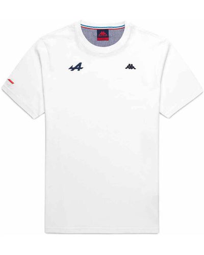 Kappa T-shirt T-Shirt Luc BWT Alpine F1 Team 2024 - Blanc