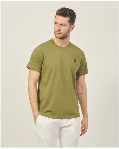 Refrigue T-shirt T-shirt à col rond en coton avec logo - Vert