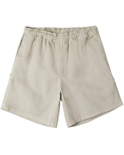Obey Short Shorts Easy Denim Carpenter Silver Grey - Gris