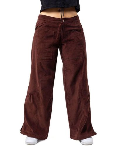 Fantazia Pantalon Pantalon hybride velours côtelé mixte Autumn - Rouge