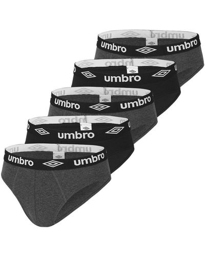 Umbro Slips Lot de 5 Slips coton - Noir