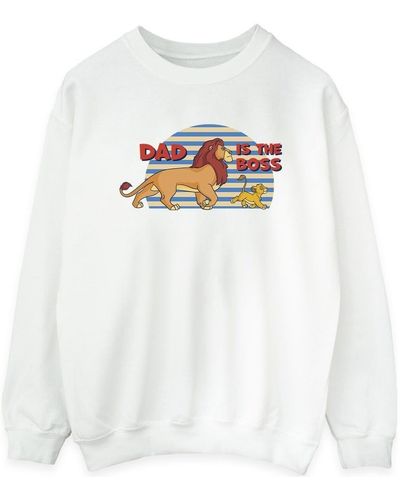 Disney Sweat-shirt The Lion King Dad Boss - Blanc