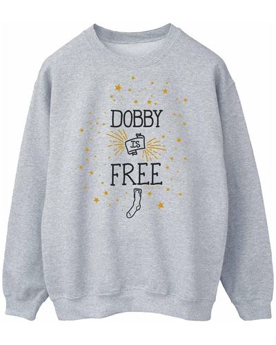 Harry Potter Sweat-shirt Dobby Is Free - Gris
