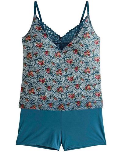 Pommpoire Pyjamas / Chemises de nuit Top-short multico bleu Paprika