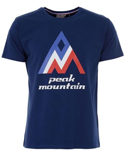 Peak Mountain T-shirt T-shirt manches courtes CIMES - Bleu