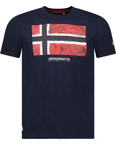 Geo Norway T-shirt SW1239HGNO-NAVY - Bleu