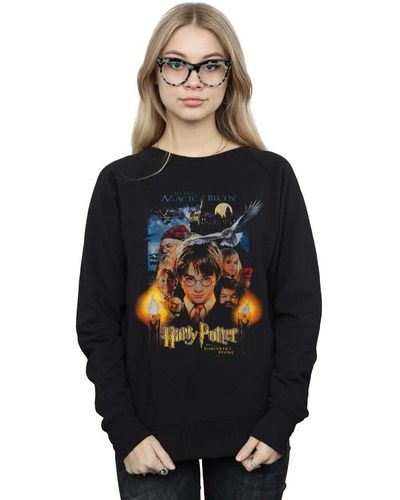 Harry Potter Sweat-shirt The Sorcerer's Stone Poster - Noir