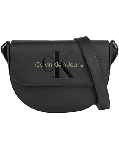 Calvin Klein Sac Borsa Tracolla Donna Black Juniper K60K611223 - Noir