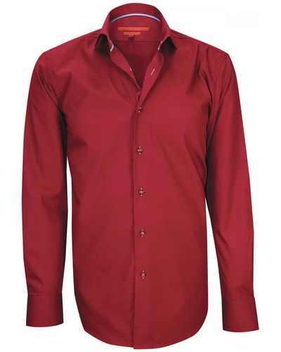 Andrew Mc Allister Chemise chemise mode walker bordeaux - Rouge