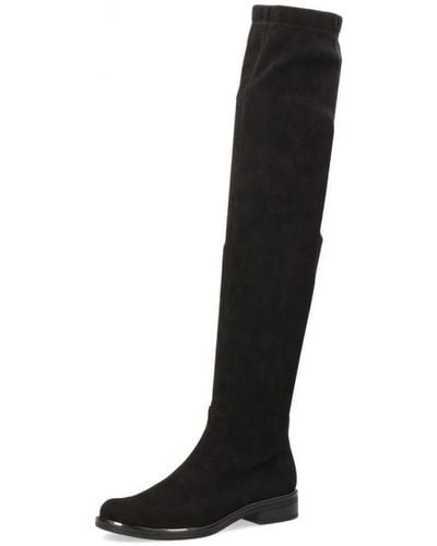 Caprice Bottes Cuissarde Plate Stretch Noir