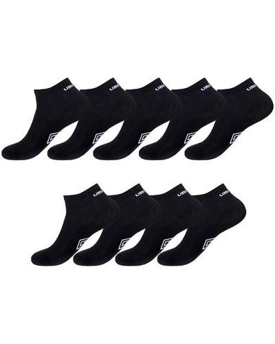 Umbro Chaussettes Lot de 9 Paires de Sneackers Noir 39/42