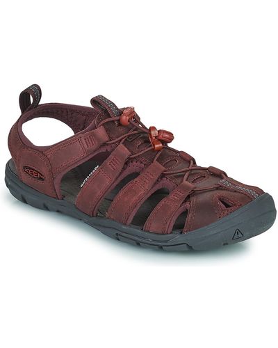 Keen Sandales CLEARWATER LEAT - Rouge