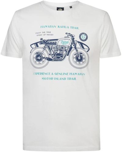 Petrol Industries T-shirt Men t-shirt ss classic print - Blanc