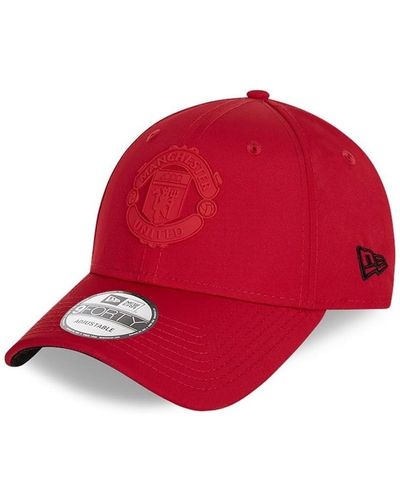 KTZ Casquette Manchester United Rubber Patch 9Forty - Rouge