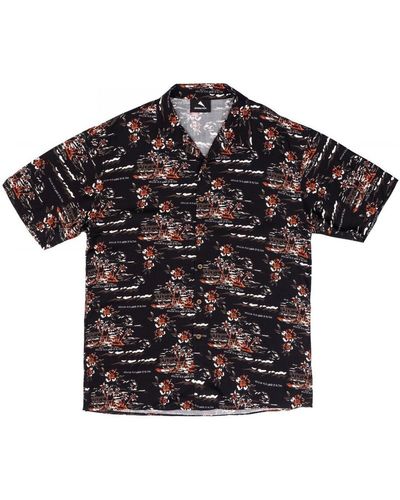 Mauna Kea T-shirt Chemise noire Bowling Land of Aloha