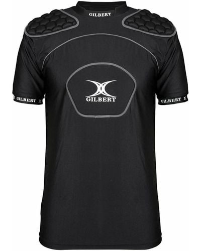Gilbert T-shirt épaulières Epauliere Protection Rugby Sr - Noir