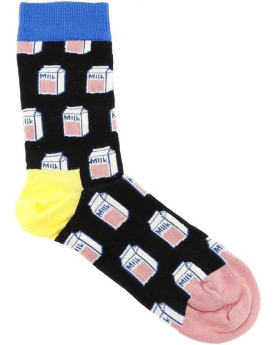 Happy Socks Chaussettes Milk sock - Noir