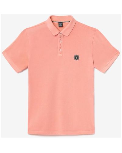 Le Temps Des Cerises T-shirt Polo dylon saumon - Rose