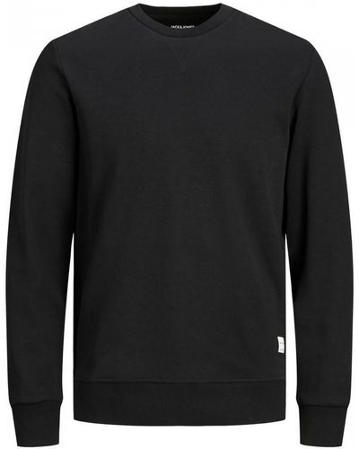 Jack & Jones Sweat-shirt 12181903 CREW NECK-BLACK - Noir