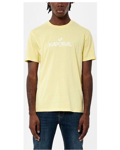 Kaporal T-shirt - T-shirt col rond - jaune - Métallisé